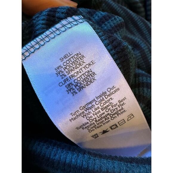 Eddie Bauer Women's Blue Striped Long Sleeve Button-Up Shirt Size M NWT - Picture 5 of 10